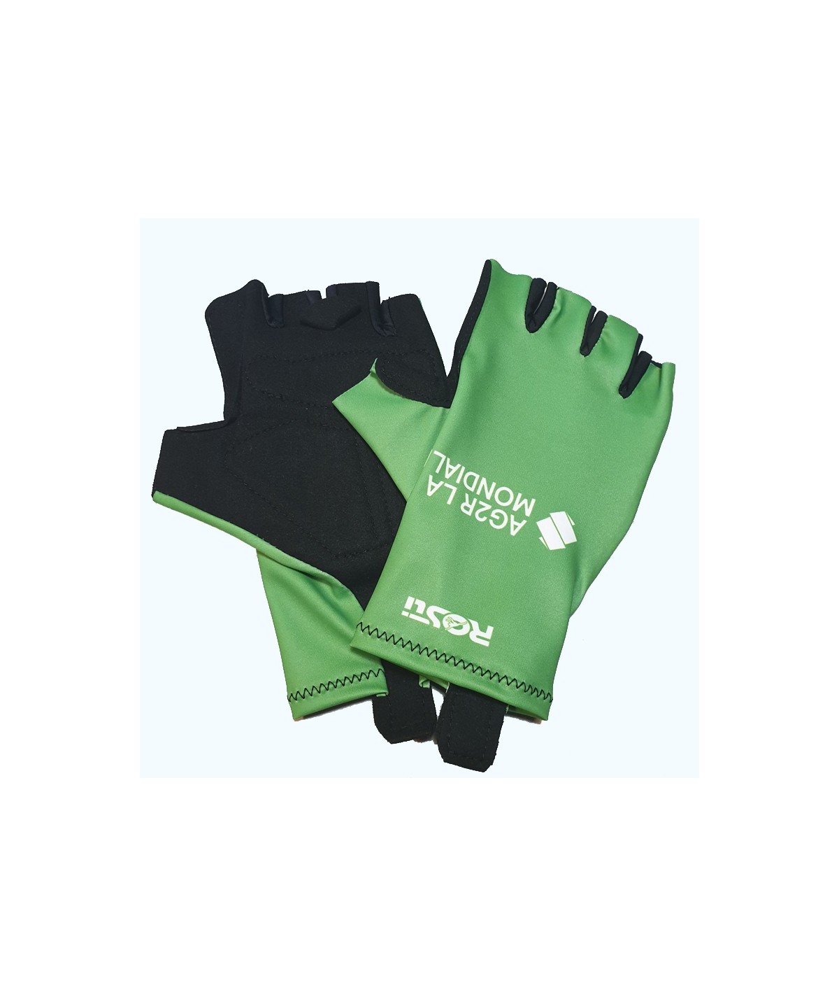 bike gloves green