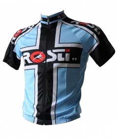 Maillot croix noir et Bleu face