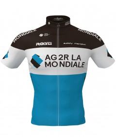 AG2R short sleeve winter jersey front view